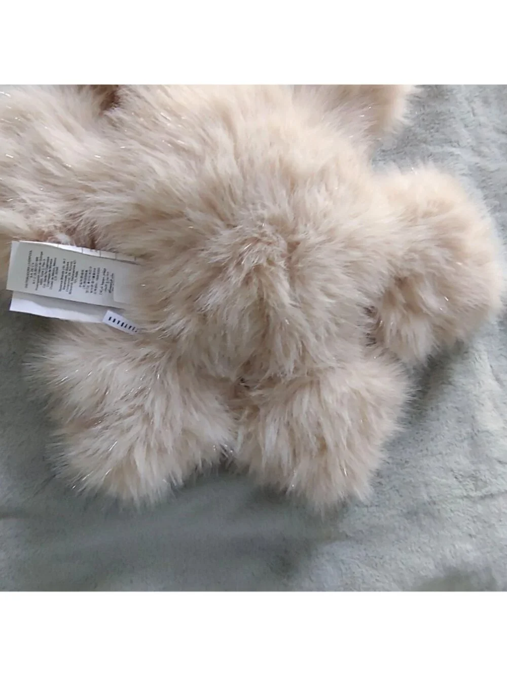 Pottery Barn Sparkle Faux Fur Snowflake Pillow 18